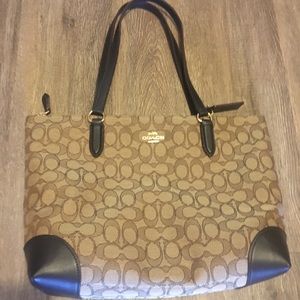 Coach signature tote